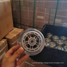 100mm Wheel Diameter Transparent PU Clear Polyurethane Wheel Furniture Castors Luggage Casters Wheel